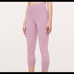SOLD - Lululemon Wunder Under Crop Ribbed 23"